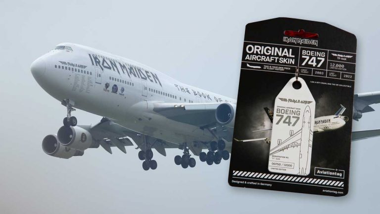 “There will never be another to occupy her throne”: Last year Iron Maiden’s iconic Ed Force One 747 was scrapped – but now you can wear it