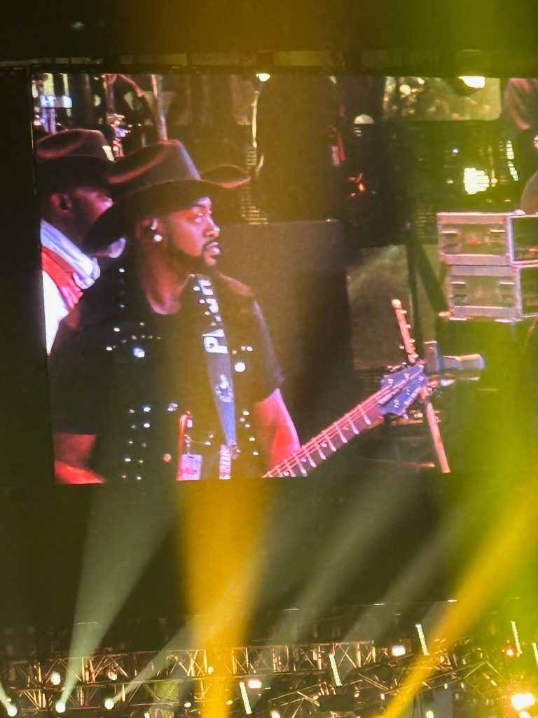 Peigh Jones Showcases Guitar Skills at NRG Stadium for Bun B’s Birthday Bash at the Houston Rodeo