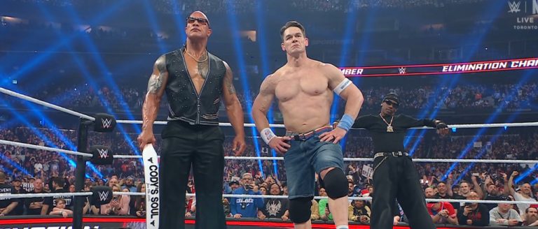 Travis Scott Joined The Rock And John Cena In A Post Elimination Chamber Beatdown Of WWE Champ Cody Rhodes