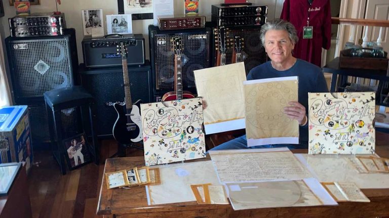 Previously unseen Led Zeppelin artwork discovered by same man who found slice of George Harrison’s leftover toast