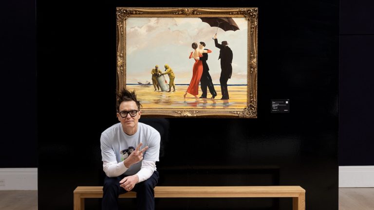 “I want to be a f***ing Medici.” A Banksy original formerly owned by Blink-182’s Mark Hoppus has sold for  £4.3million at auction, and the punk rocker wants to use the money to buy work from upcoming artists.