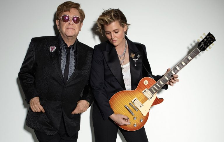Listen to Elton John and Brandi Carlile’s new “anthem for young gay kids”, ‘Swing For The Fences’