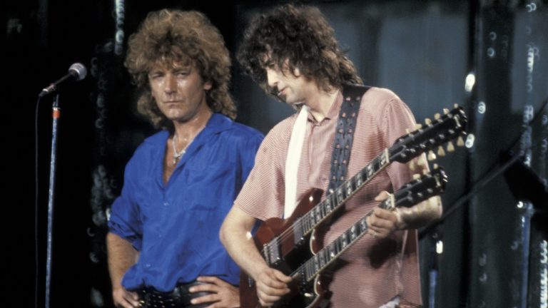 “If you watch the video, you can see Jimmy dribbling onstage, Robert not hitting the notes, and me miming, playing the air.” Phil Collins’ memories of Led Zeppelin’s “dark, sulphurous” reunion for Live Aid are brutal, and spare no-one