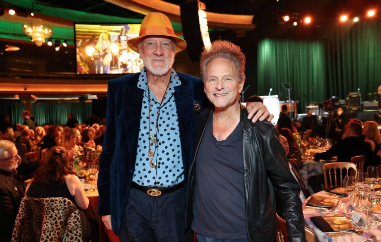Lindsay Buckingham and Mick Fleetwood “together again” in the studio