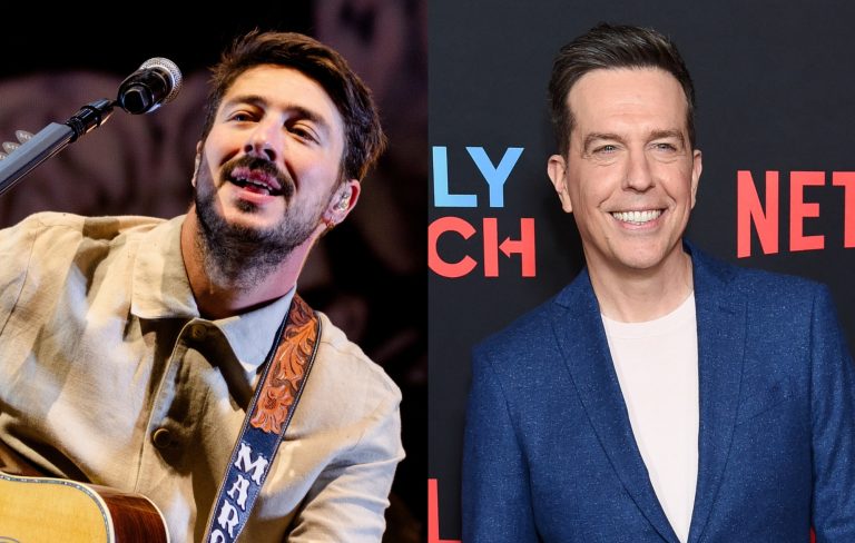 Mumford & Sons joined by ‘The Office’ star Ed Helms on banjo for ‘Awake My Soul’ in Los Angeles