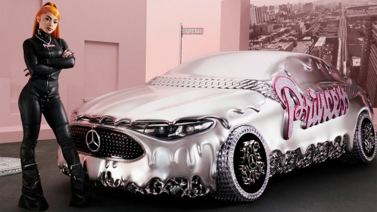 Ice Spice Unveils Custom Molten Chrome Mercedes-Benz CLA