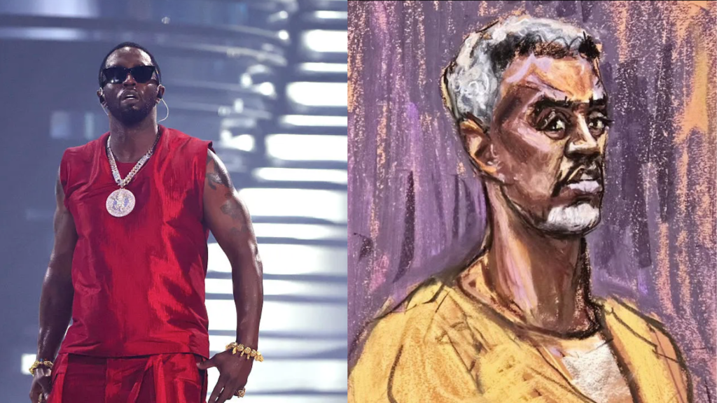 From Bad Boy To Sad Boy: Diddy Looking Rough In Court Sketch