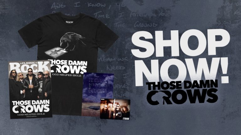 Order your Those Damn Crows x Classic Rock bundle with hand-signed lyric sheet, art print, exclusive t-shirt and Classic Rock cover variant