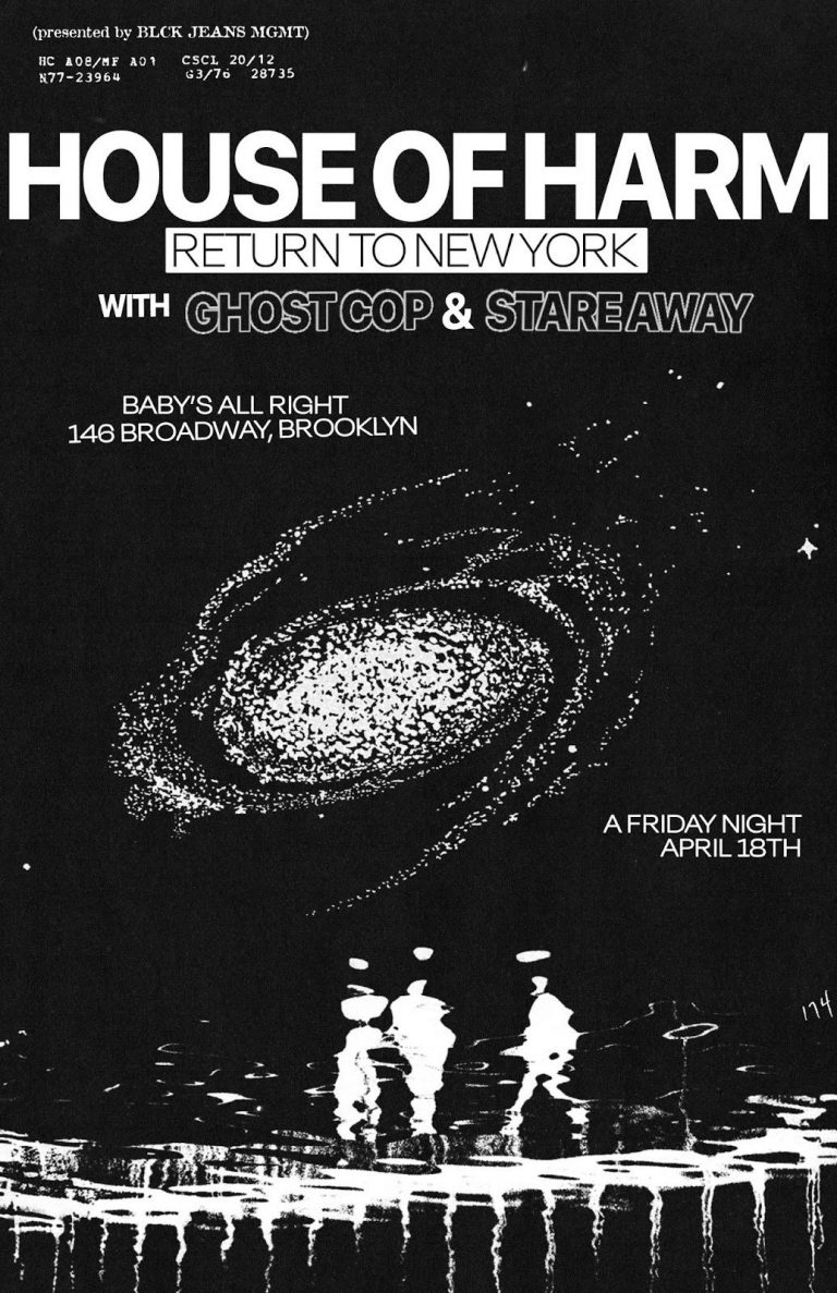 Boston Post-Punk Trio House of Harm Release Smoldering Dark Pop Single “Can’t Fight the Feeling”