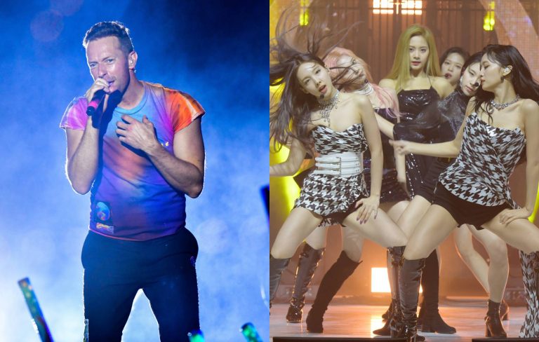 Watch TWICE and Coldplay debut new remix of ‘We Pray’ live in South Korea