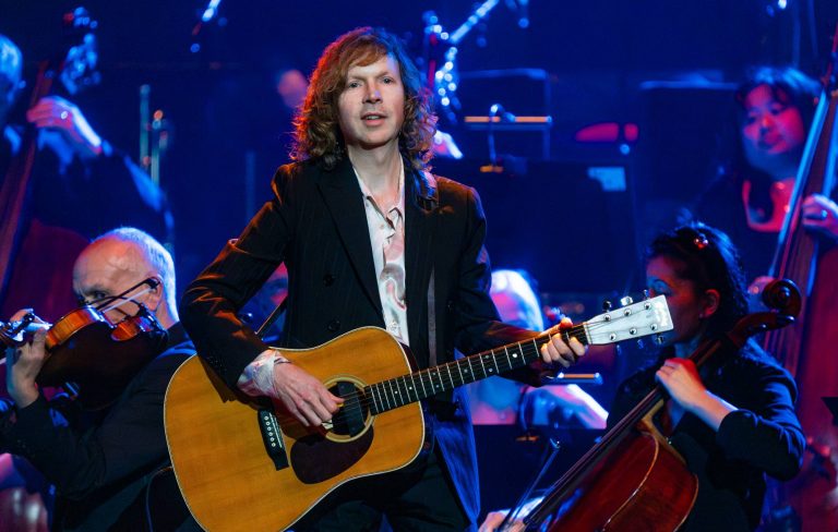 Beck performs hits and curios at the Royal Albert Hall with 80-piece BBC Concert Orchestra