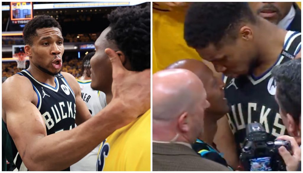 Giannis Antetokounmpo Gets Into Heated Exchange With Father of Tyrese Haliburton, X Reacts