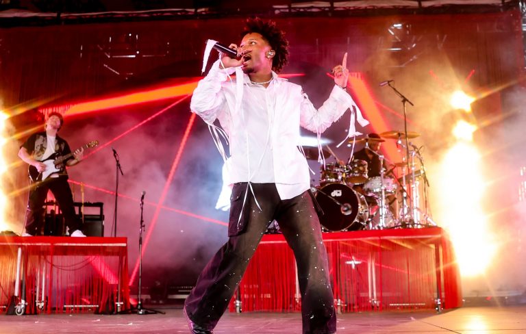 Check out d4vd’s hilarious response as backflip goes wrong at Coachella and he faceplants stage