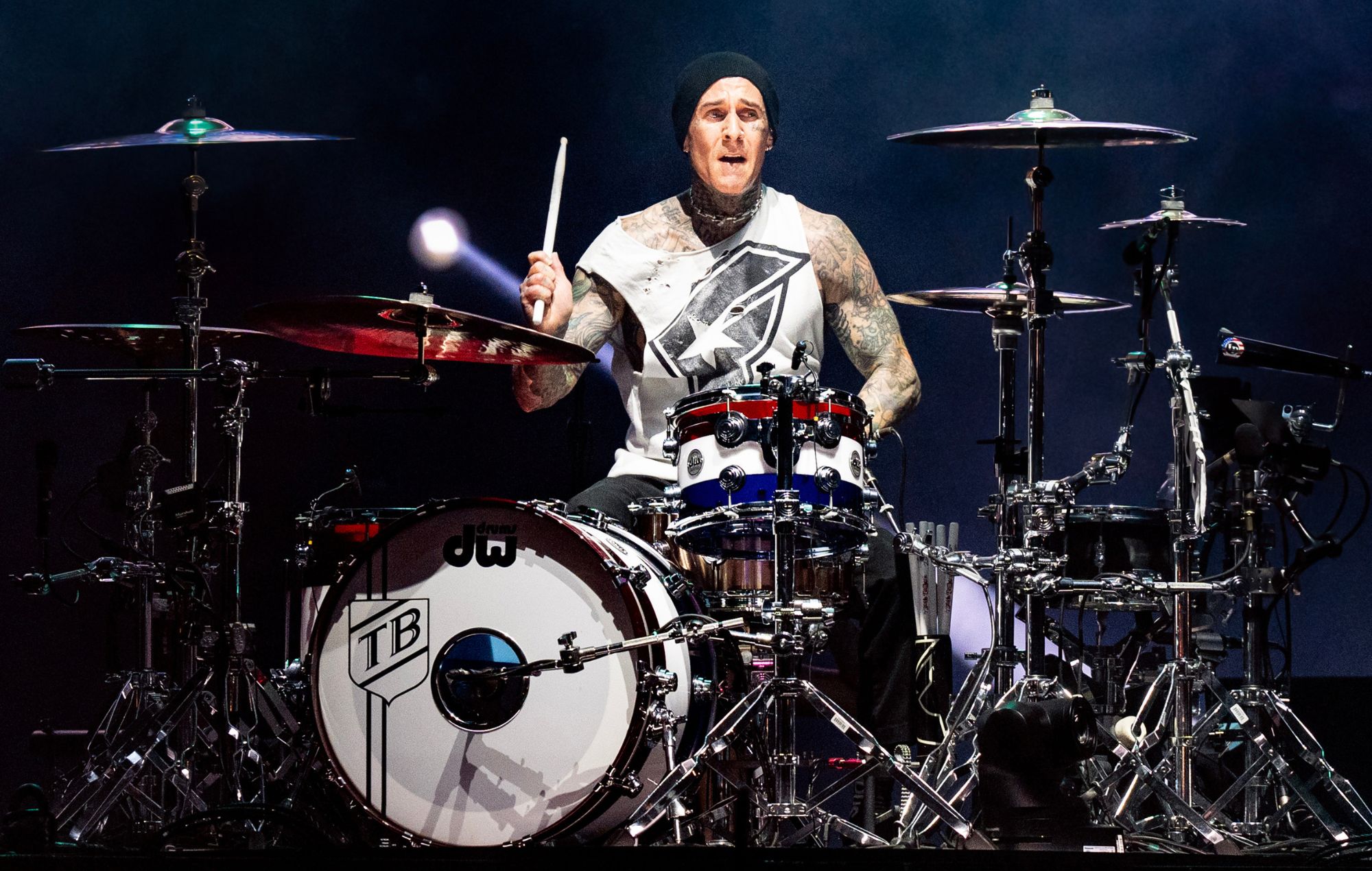Blink 182’s Travis Barker is selling his ‘One More Time’ drum kit, skate decks, memorabilia and more