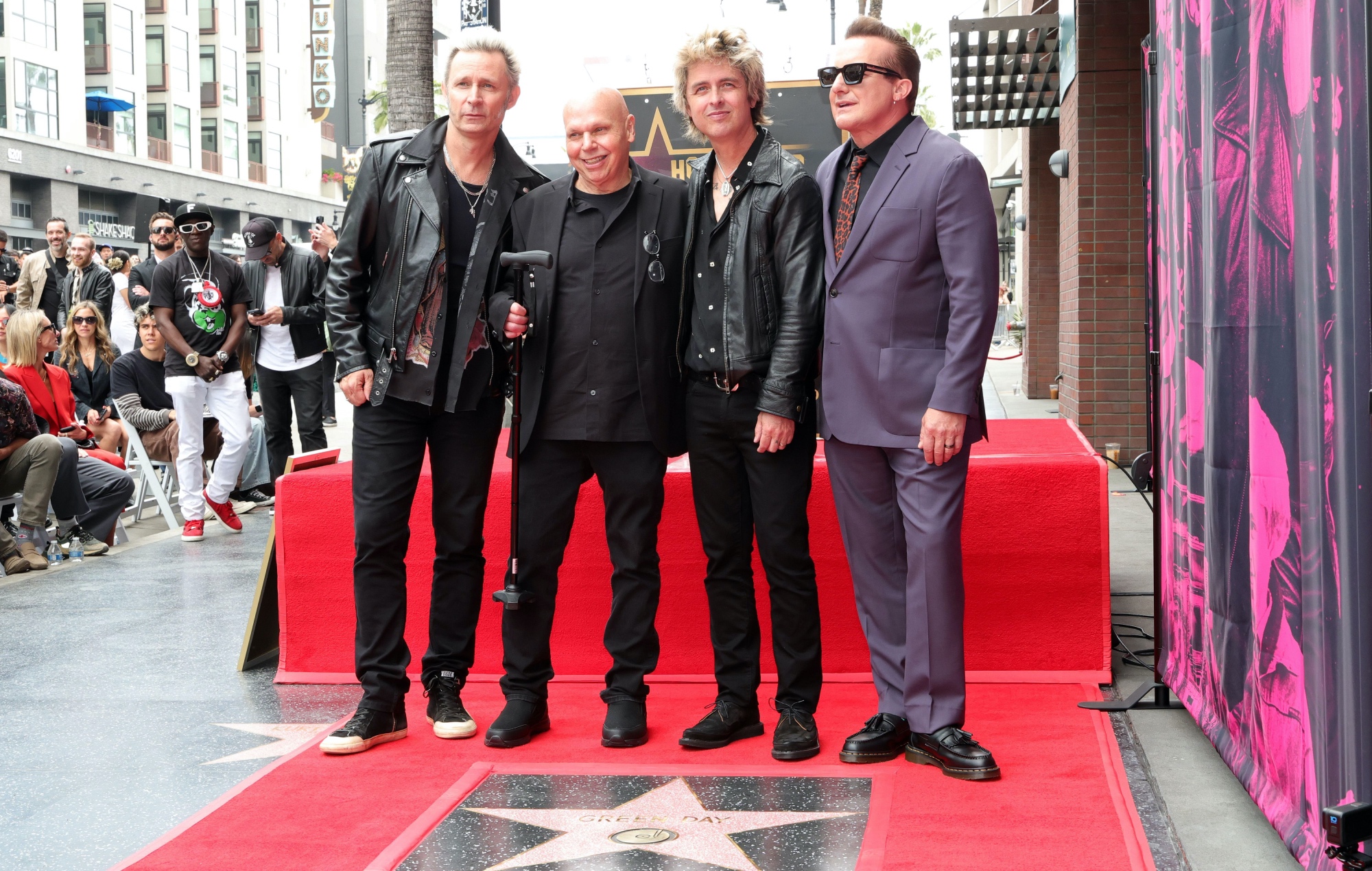 Watch Green Day’s Hollywood Walk Of Fame ceremony with Ryan Reynolds and Matt Pinfield