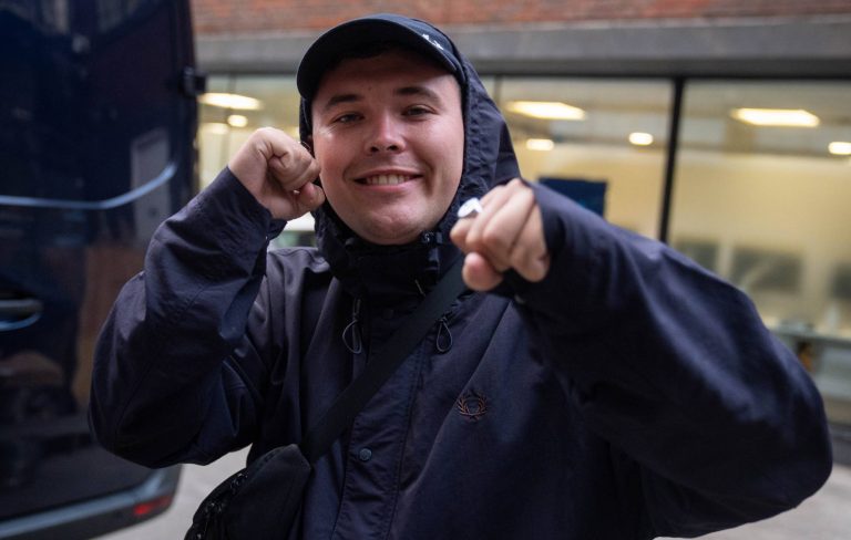 Kneecap’s Mo Chara appears at surprise 100 Club gig with tape over mouth after terror charge: “I need to thank my lawyer”