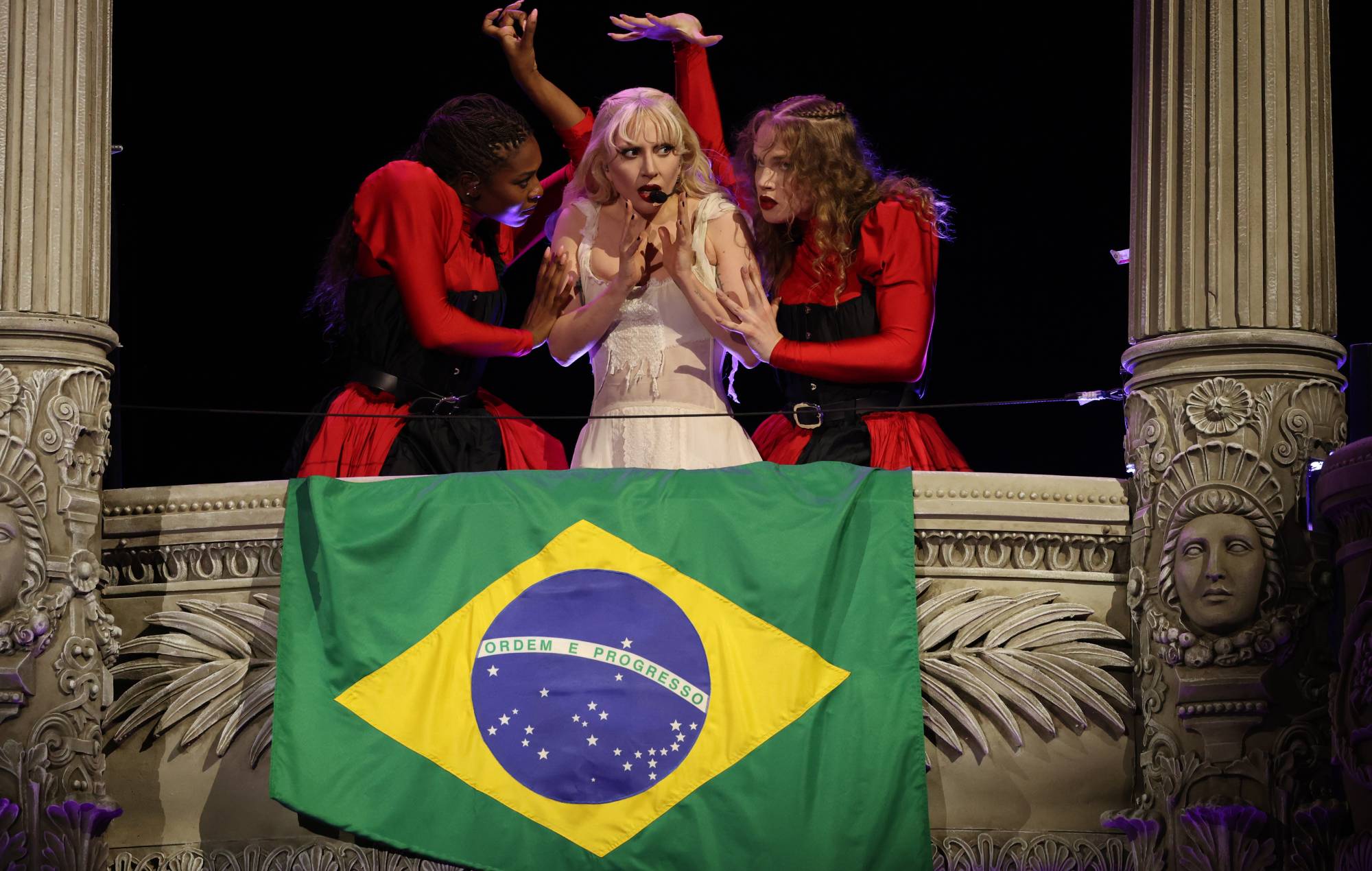 Lady Gaga’s team say they learnt of alleged thwarted bomb attack at Copacabana Beach show “via media reports”