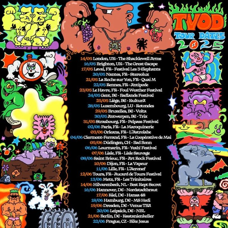 Brooklyn Post-Punk Outfit TVOD Unleash Apocalyptic Animated Video for “Party Time” — European Tour Currently Underway