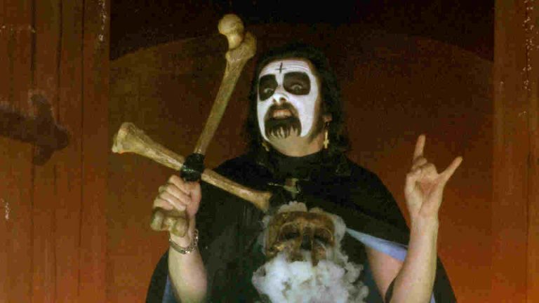 “He does worship the Devil. It’s his religion. The rest of us are really worried about what forces he may unleash, without meaning to do so!”: My weird night sleeping on King Diamond’s floor surrounded by human skulls and a Satanic altar