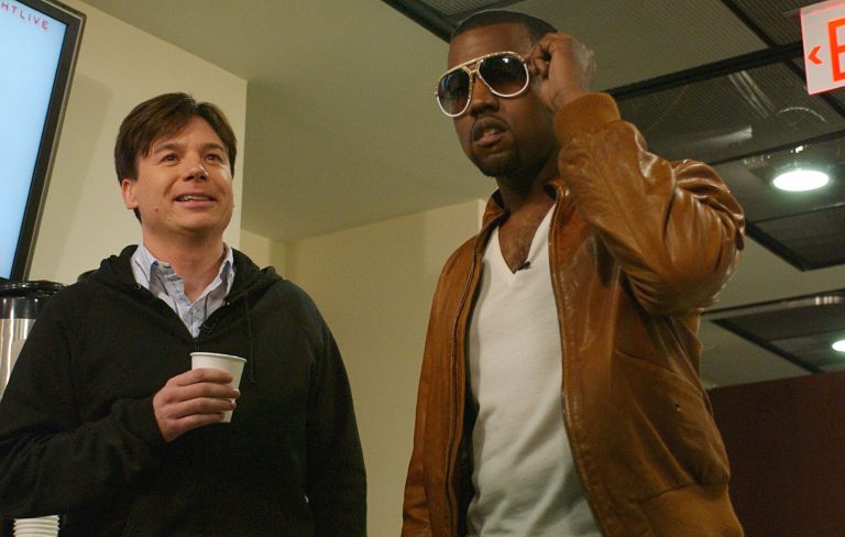 Watch Mike Myers make mock reunion with Kanye West in ‘SNL’ sketch
