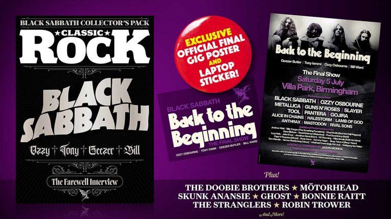 Black Sabbath – The Farewell Interview: Ozzy, Tony, Geezer and Bill, only in the new issue of Classic Rock