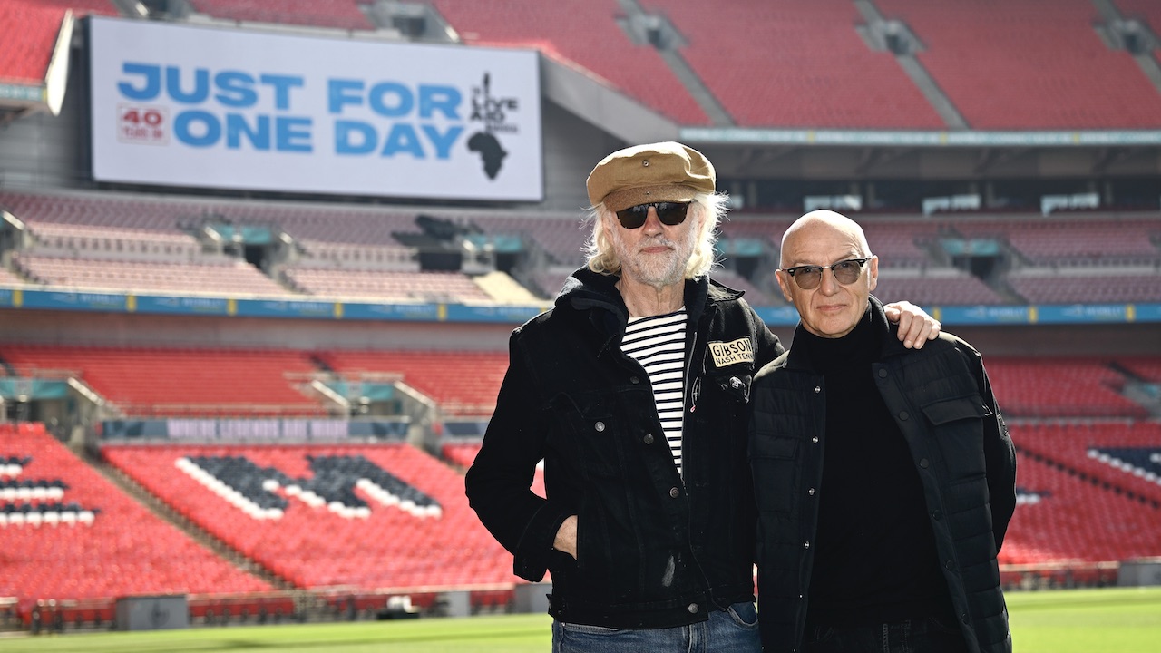 “It better not be s**t!” Producer reveals Bob Geldof’s words of warning ahead of the recording of new album from the cast of Live Aid musical Just For One Day