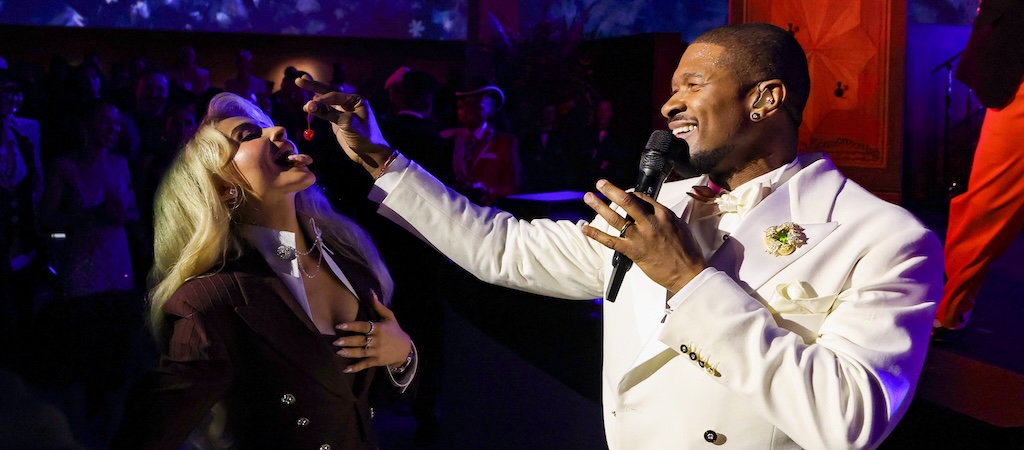 Usher Suggestively Fed Sabrina Carpenter A Cherry During His Met Gala Performance