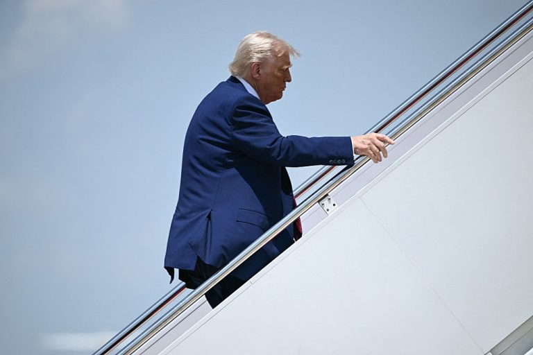 Trump Trips On Air Force One Steps, X Rolls Out The Jokes