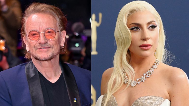 “Its perfection is that it loves the cracks that we all fall down.” U2 frontman Bono on the Lady Gaga song that saved his life