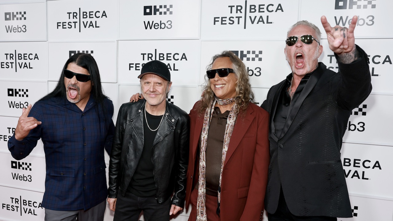 “Once you hear their stores, it’s hard to not love them.” Metallica pay tribute to the “deep emotional human stories” shared by fans, at the premiere of their Metallica Saved My Life documentary