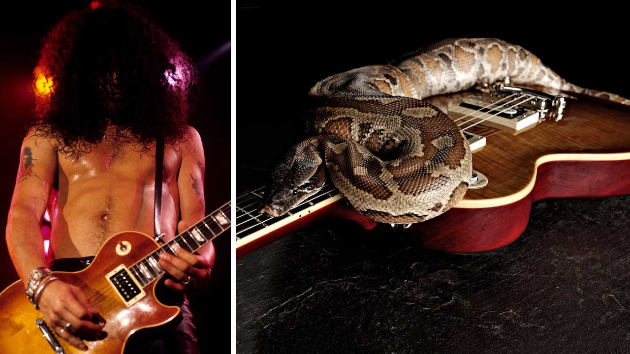 “My dad has a cupboard full of gold and platinum records and he doesn’t have a pot to piss in”: A bathroom full of snakes and Slash’s road to compromise