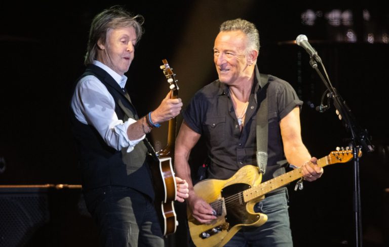 Watch Paul McCartney join Bruce Springsteen on stage in Liverpool to cover The Beatles