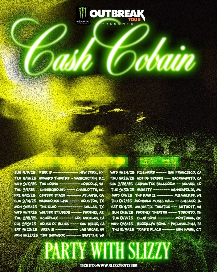 Cash Cobain Invites Fans To ‘Party With Slizzy’ On His Monster Energy Outbreak Tour