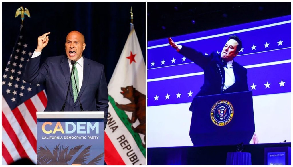 Cory Booker Responds To Ridiculous MAGA Republicans Accusations of Doing A “Nazi Salute”