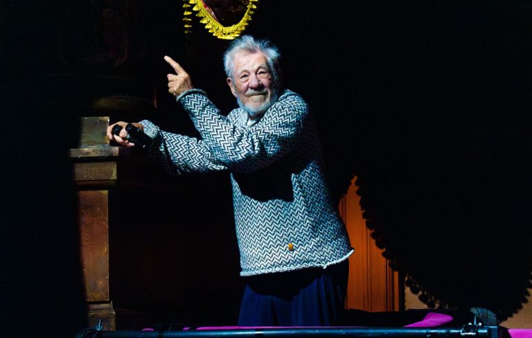 Watch emotional moment Sir Ian McKellen realises Glastonbury fans are chanting his name at Scissor Sisters set
