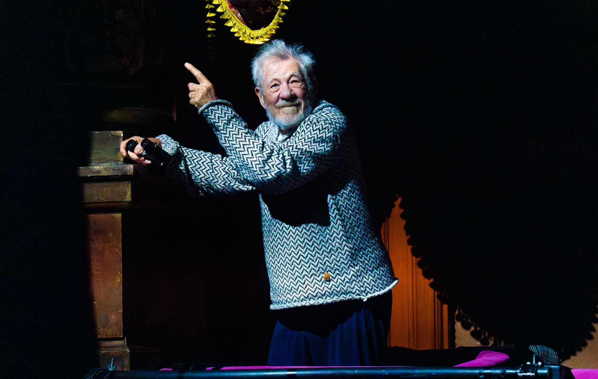 Watch emotional moment Sir Ian McKellen realises Glastonbury fans are chanting his name at Scissor Sisters set