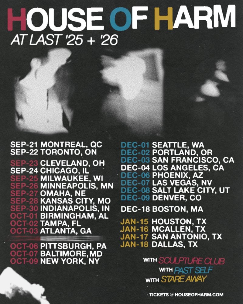 Boston Post-Punk Trio House of Harm are Caught in an Endless Emotional Loop in Their Video for “Carousel”