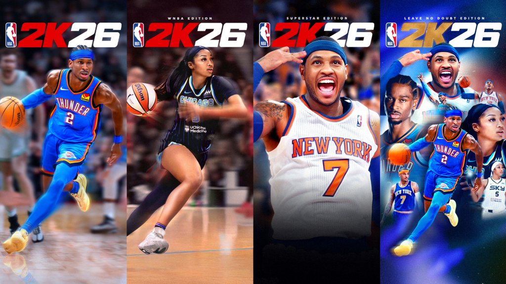 Angel Reese & Carmelo Anthony Join Shai Gilgeous-Alexander As ‘NBA 2K26’ Cover Athletes