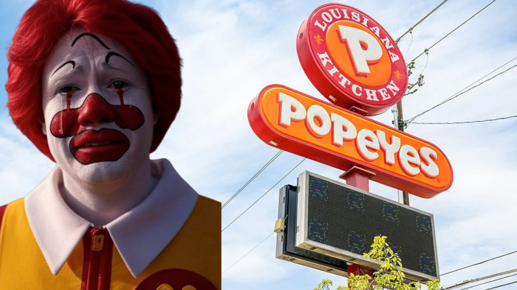 Popeyes Serves McDonald’s Five Piece and A Side of Bars In New A.I. Diss Track