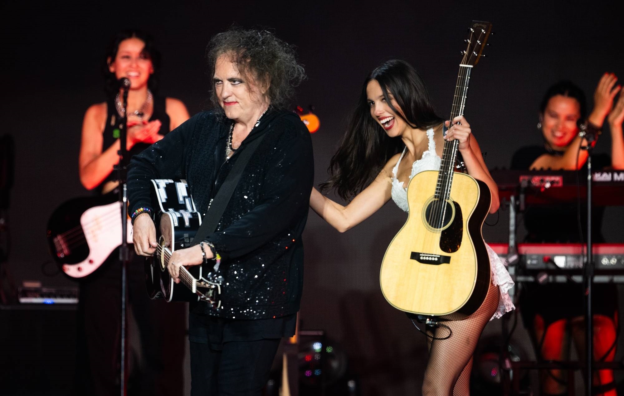 Olivia Rodrigo’s guitarist “started crying” when she found out Robert Smith would be joining them at Glastonbury