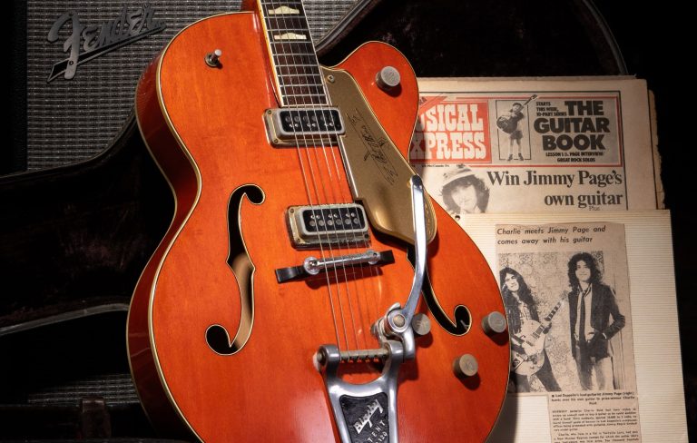 Led Zeppelin guitar could fetch £50,000 at auction – after NME gave it away for free over 50 years ago