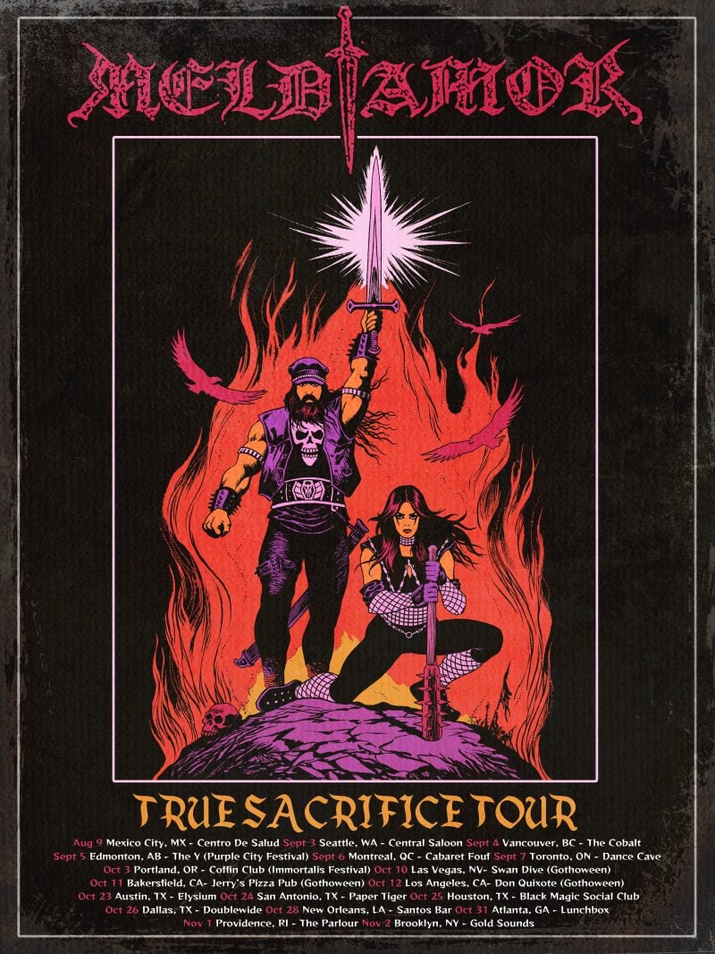 Chain-Clad Darkwave Duo Meldamor Unleash Video for “Ride Thy Panther” — True Sacrifice Tour Announced!