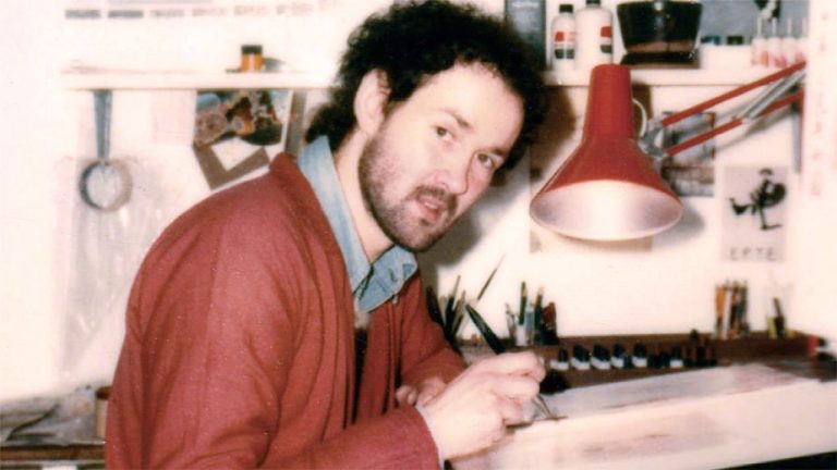 “It was loosely based on a character who’d rant at passers-by in the market square. I squidged a Polaroid, added running make-up and a cockade hat. Bish bosh, I had a jester!” How Mark Wilkinson’s artistic genius helped define Marillion’s image