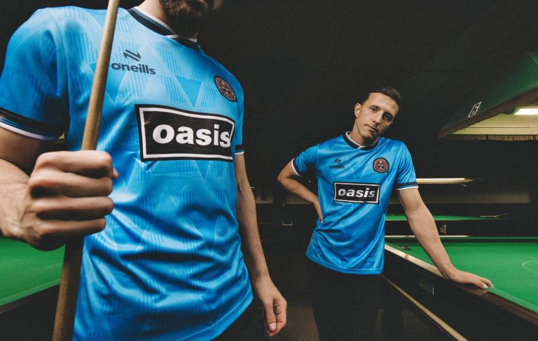 Oasis team up with Bohemian FC for new football shirt ahead of reunion tour