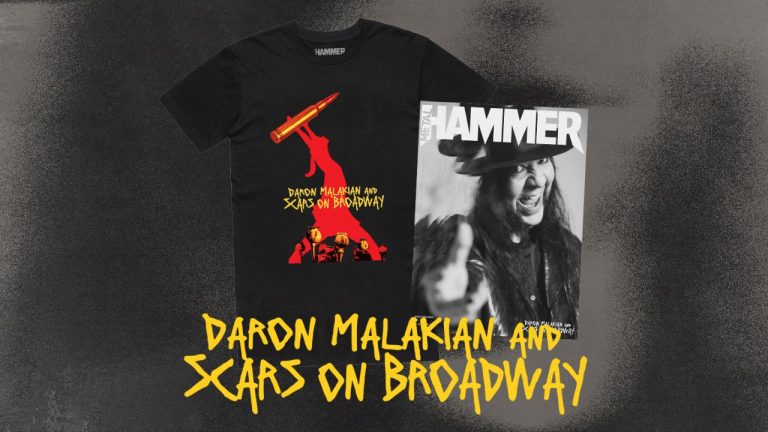 Order your exclusive Scars On Broadway t-shirt and Daron Malakian Metal Hammer cover now