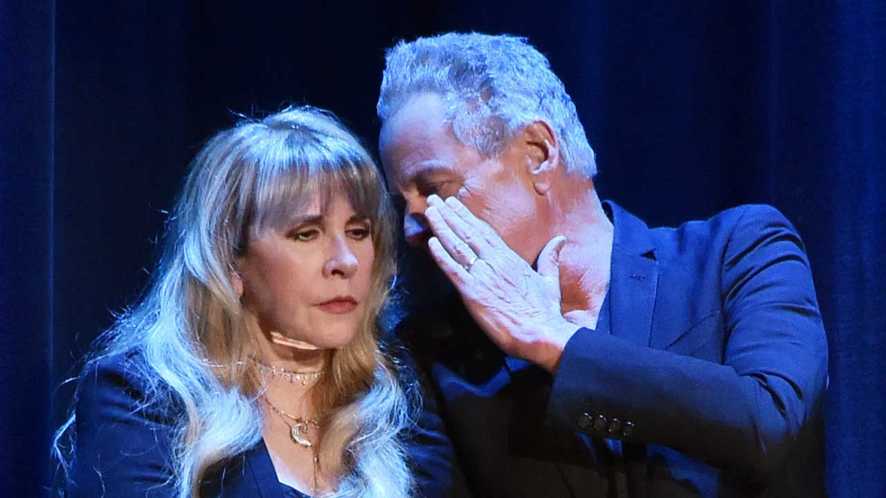 Stevie Nicks and Lindsey Buckingham are teasing something cryptic together and fans are getting very excited