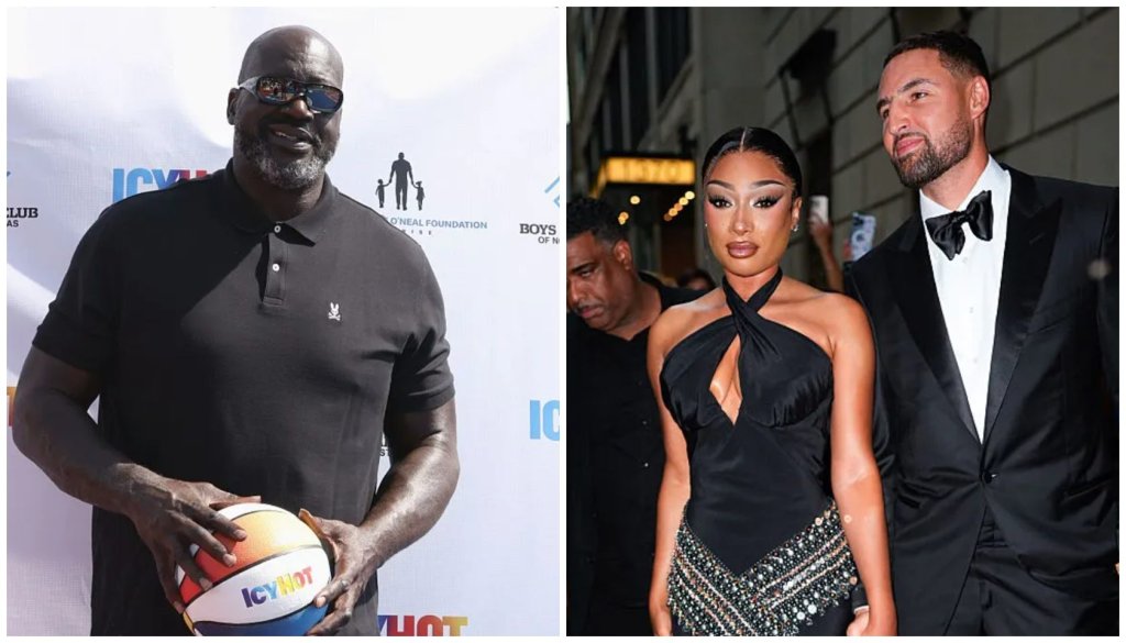 Shaquille O’Neal Gives Megan Thee Stallion & Klay Thompson’s Relationship “6 Weeks,” Social Media Calls Him A Hater