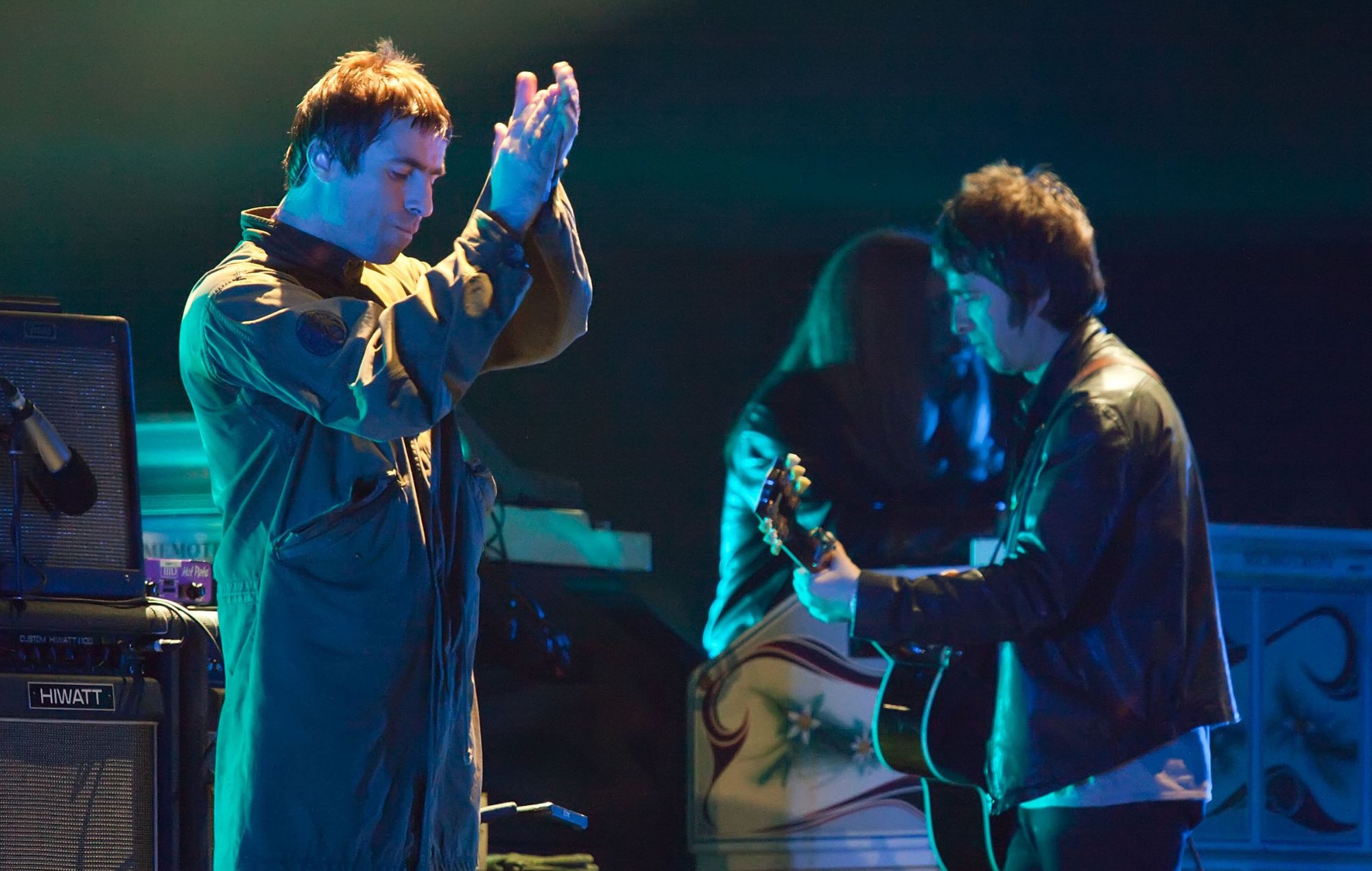 Watch huge Oasis logo drone display above stadium in Cardiff as more songs soundchecked by band 