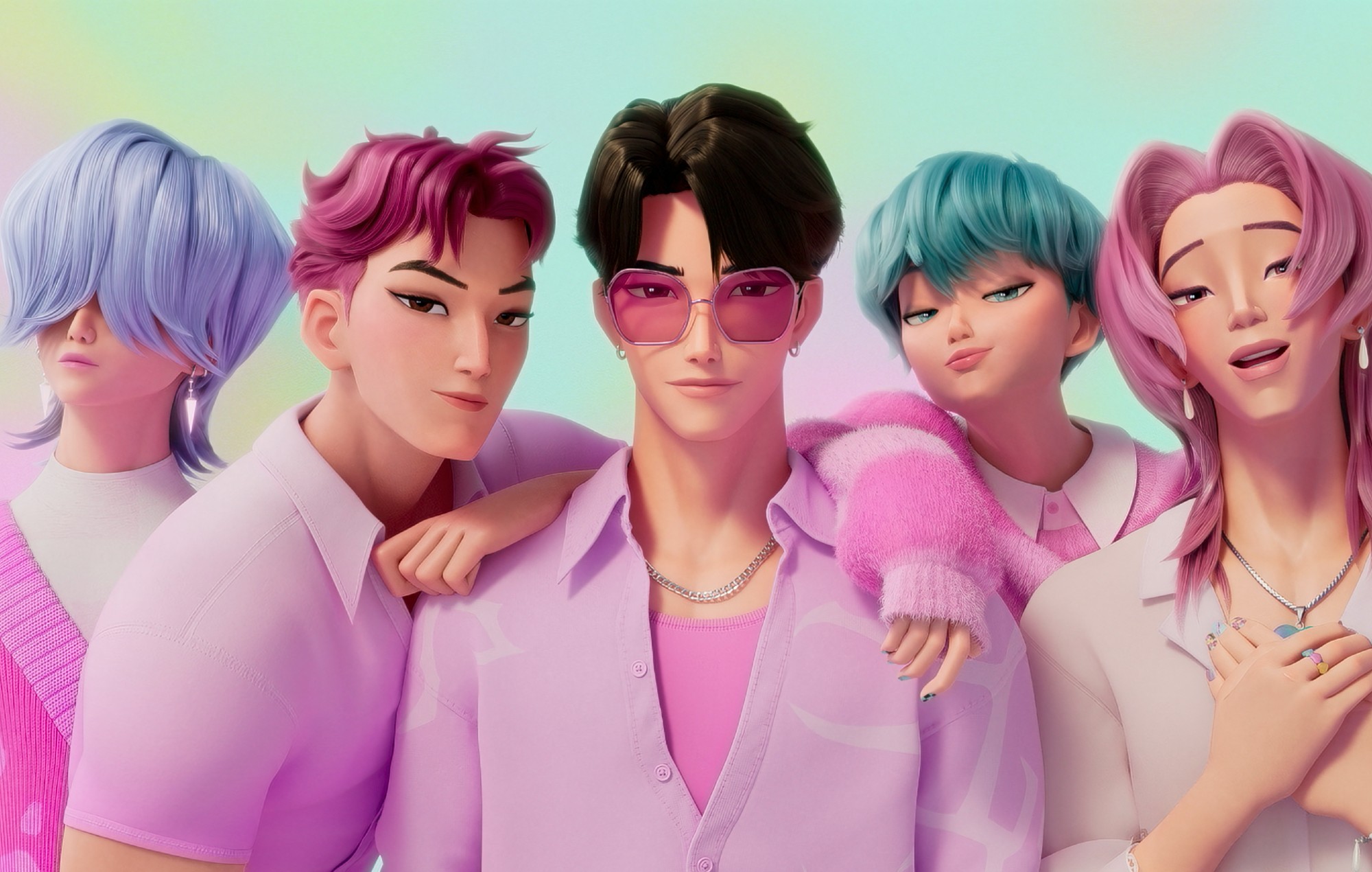 A fictional Netflix K-pop group has broken a BTS record