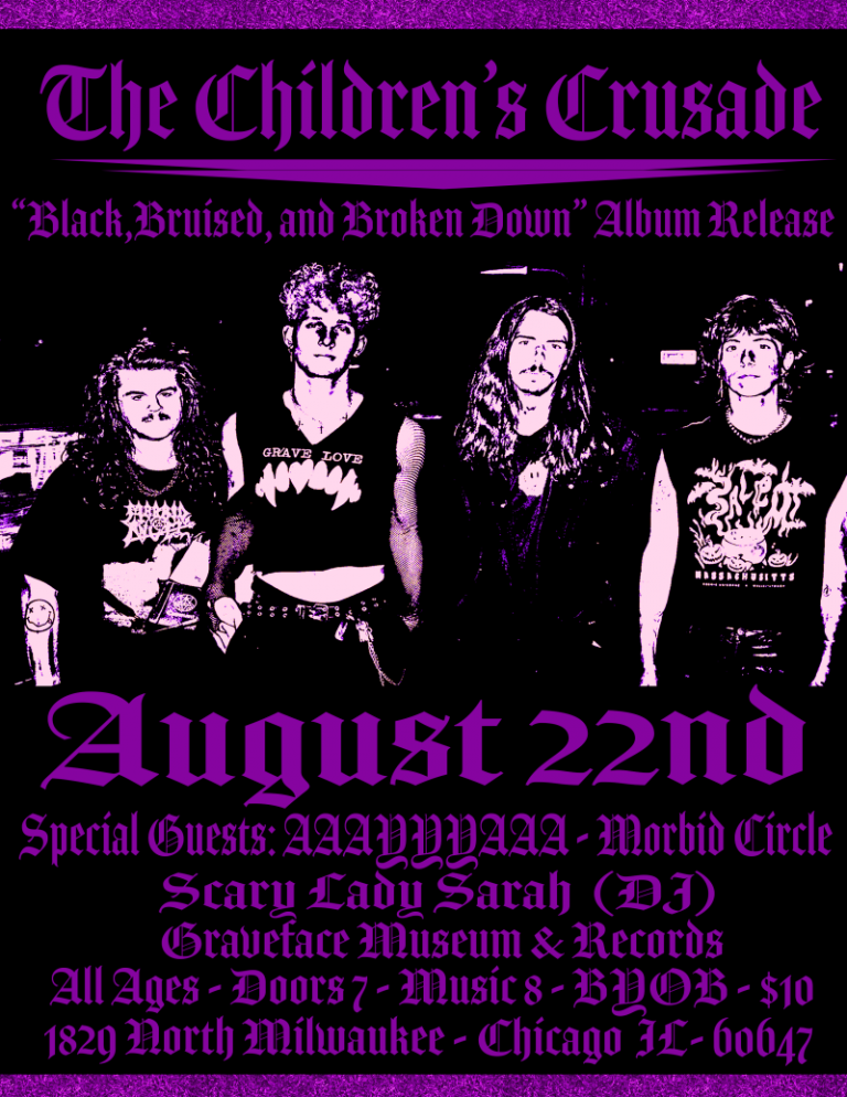 Old-School Industrial Rockers The Children’s Crusade Release “Black, Bruised, and Broken Down” LP — Release Show Tonight In Chicago!